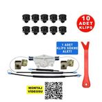 Starklips VW Golf 4 Bora 1998-2005 Sağ Ön Cam Kriko Tamir Seti Metal Ayaklı 1J4837462