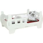 Starlightning Ahşap Beyaz Kedi Yatağı 50X35 cm Premium Kalite Beşik Model Yüksek Tasarım ile Konfor