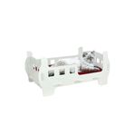 StarLightning Ahşap Büyük Kedi Yatağı Premium Kalite Beyaz Kedi Evi 50x35 Cm Parlak Boyalı Beşik Model