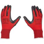 Starline E-43KS NİTRİL NAYLON ELDİVEN (NO: 10) (KIRMIZI-SİYAH)
