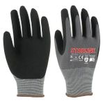 Starline E-91 Köpük Nitril Eldiven - 09 No - Siyah-Gri