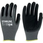 Starline E-93 Köpük Nitril Kaplamalı Iş Eldiveni Uzun Ömürlü ve Esnek Koruma - Siyah - 7