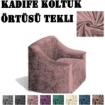 StarMall Kadife Koltuk ,kanepe,çekyat Örtüsü,koltuk Kılıfı Tekli - Pudra - 80 x 120 cm