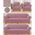 StarMall Koltuk Örtüsü Takımı Çekyat-Kanepe Kılıfı Takımı 3 3 1 1 Yıkanabilir Streçli Lastikli Esnek - Pembe - 180 x 230 cm