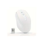 starnewstore 🖱️ 1200 DPI Şarjlı Bluetooth + 2.4GHz Kablosuz Mouse | Type-C Girişli, Sessiz, Beyaz Wireless