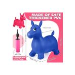 starnewstore ynsx Şişme Zıp Zıp Hayvanlar Pilates Unicorn, At, Eşek Oyuncak Şişirme Pompası trendy 102157