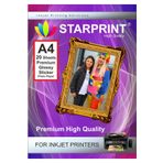 starprint Epsn Yazıcılar Için Yapışkanlı Sticker Fotoğraf Kağıdı 200 Gr A4 20 Yaprak