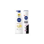 Starseven Kadın Sprey Deodorant Black&white Clear 150ML, Q10 Sıkılaştırıcı Nemlendirici Vücut Losyonu - Seçenek