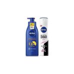 Starseven Kadın Sprey Deodorant Black&amp;white Clear 150ML, Q10 Sıkılaştırıcı Nemlendirici Vücut Sütü 400 - Seçenek