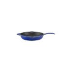 Starseven Lava Serisi - Döküm Izgara Tavası, Yuvarlak, 28 Cm, Yekpare Saplı, Emaye, Majolik