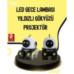 Starseven Otomatik Döner Slaytlı Üç Parlaklık Ayarlı Projektör Lamba