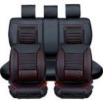 Startcar Ford Eco Sport Uyumlu Deri Oto Koltuk Kılıfı Ön Arka Set Siyah Kırmızı Atlas Model Sc - Siyah - Kırmızı