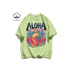 StartMore Y2k Vintage Tişört Tee Plaj Tarzı Aloha Baskılar