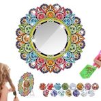 Starvortex Elmas boyama ayna seti, kız çocukları için hediye, 6, 7, 8, 9, 10, 11, 12 yaş, elmas boyama resimleri, 6 – 12 yaş arası çocuklar, Mandala el işi, kız doğum günü, tatil