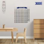 Statik Kağıt Yüzlük Tablo (Model -1) 60 cm x 60 cm Bstmy - Renkli - 1 Adet