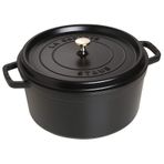 Staub 405093100 26 cm Yuvarlak Siyah Döküm Tencere
