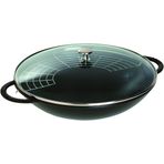 Staub 405093980 Siyah Döküm Wok Tava