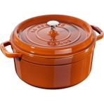 Staub 405112980 Döküm Tencere, Yuvarlak, Tarç