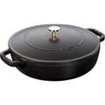 Staub 405114730 Saute Pan Chistera Lid Round 24 cm Tava