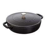 Staub Chistera Döküm Tencere 24 cm Siyah