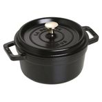 Staub Cocotte 20 Cm Siyah Yuvarlak Tencere