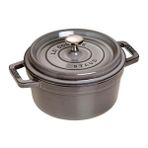 Staub Döküm Tencere Yuvarlak 22 cm Grafit Gri