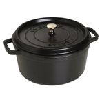 Staub Döküm Tencere Yuvarlak 28 cm Siyah
