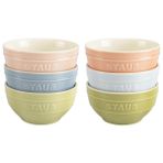 Staub Kase Seti Makaron Seramik | 12 Cm / 6-parça | Karışık Renkler