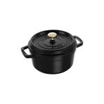 STAUB La Cocotte 20cm 2,2lt. Yuvarlak Siyah Döküm Tencere - 405094870