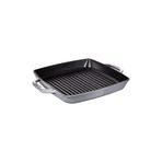 STAUB LA COCOTTE 33 CM GRAFİT GRİ DEMİR DÖKÜM IZGARA TAVA - 405117850