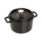 Staub La Cocotte Döküm Tencere Yuvarlak 16 cm Siyah