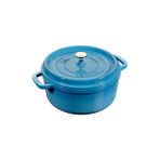 Staub La Cocotte Yuvarlak 24 cm Buz Mavi Döküm Tencere