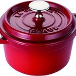 staub La Cocotte Yuvarlak 40510-250 Pico Cocotte Yuvarlak Kiraz, 5,5 inç (14 cm), Küçük, İki Elle Döküm, Emaye Saksı, İndüksiyon Uyumlu, Japon Otantik Ürünü