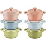 Staub Macaron Mini Cocotte Seramik Güveç Seti 6'lı - Adet - Renkli