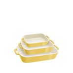Staub Seramik 3'lü Fırın Kabı Seti - Sarı