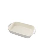 Staub Seramik Dikdörtgen Fırın Kabı - Bej