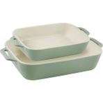 Staub Seramik Dikdörtgen Fırın Kabı Seti 2 Prç Okaliptüs - 405087290 - 27 cm - Yeşil