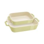 Staub Seramik Fırın Kabı Seti 2'li Açık Yeşil