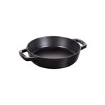 Staub Siyah 20 cm Çift Kulplu Döküm Izgara Tava