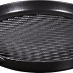 Staub Toz yuvarlak 30 cm ızgara tavası, dökümü demir, siyah