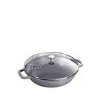 Staub Wok Döküm Tencere 30 Cm - Gri