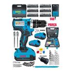Staxx 2100wh Lion 10ahm Çelik Mandren Akülü Vidalama Darbeli Şarjlı Matkap Seti 140 Parça Full Çantalı Set