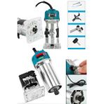 Staxx Bakır Sargılı 600 Watt Titanyum Motor Mini Freze Formika Traşlama Makinesi 6mm Pens (devir Ayarsız)