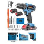 Staxx Blue 25+3 Metal Dişli Motor Fast Series Çift Akülü Darbeli 14.4 V Vidalama Matkap + 24 Pcs Set Hediyeli