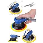Staxx Çok Fonksiyonlu 150mm Havalı Orbital Zımpara Polisaj Temizleme Makinesi Yüksek Devirli 12000rpm