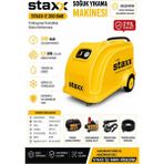 Staxx Power 200 Bar Soğuk Yüksek Basınçlı Oto Yıkama Makinesi Endüstriyel Seri Trifaze