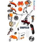 Staxx Power 20HPX Yan Tipi Benzinli Motorlu Ot Çalı Tırpanı Çim Biçme Makinesi Tırpan + Chapello Aparatı
