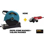 Staxx Power 350 mm 3300 W 115/125 mm Taşlama Mavi Metal Profil Kesim Makinası