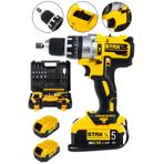 Staxx Power 36V 5Ah Çift Metal Şanzuman Çift Akülü Darbeli Şarjlı Matkap Vidalama + 30 Parça Set