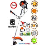 STAXX POWER 6IN1 6 Parça Fonksiyonlu Kömürsüz Seri Benzinli Yan Tip Tırpan Ot Biçme Tırpanı 20HPX Çelik Motor